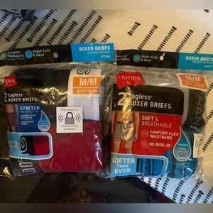 Men 2 new boxer briefs sz medium